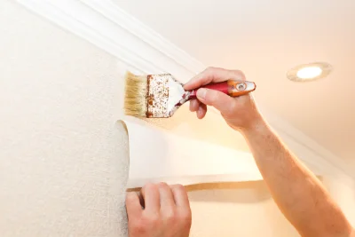 Pose de papier peint à Offoy — revêtements muraux et toiles de verre